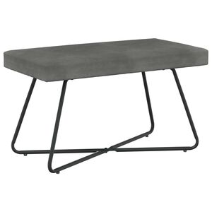 vidaXL sols Tum&scaron;i pelēka 80 x 40 x 45 cm Samts