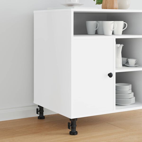 vidaXL Mēbeļu kājas Regulējams 12 pcs Melna 46 x 46 x 128 mm PP