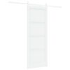 vidaXL Slīdo&scaron;ās durvis 78 x 202 cm Inženierijas koks Balts