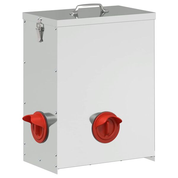 vidaXL Vistas barotava Sudraba 32,5 x 20,5 x 43 cm Cinkots tērauds