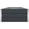 vidaXL Puķu kaste Antracīts 385 x 100 x 45 cm Cinkots tērauds