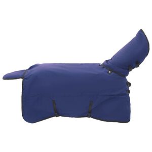 vidaXL Zirgu sega Tum&scaron;i zila 75 cm Poliesters