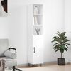 vidaXL augstais skapītis, balts, 34,5x34x180 cm, inženierijas koks