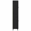 vidaXL Augstais skapītis Melns ozolkoks 69,5 x 34 x 180 cm