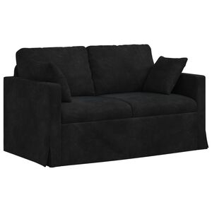 vidaXL Dīvāns Melna 138 x 78 x 80 cm Samts
