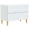 vidaXL Naktsgaldiņ&scaron; Balts 62 x 34,5 x 48 cm Inženierijas koks