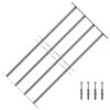 Regulējama logu dro&scaron;ības reste ar 4 stieņiem, 700 - 1050 mm