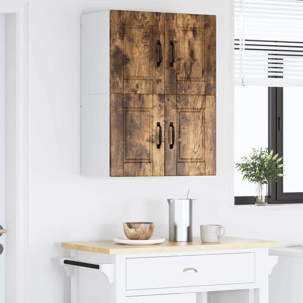 vidaXL Virtuves Skapis ar plauktu 2 pcs Dūmaka ozols 60 x 31 x 40 cm