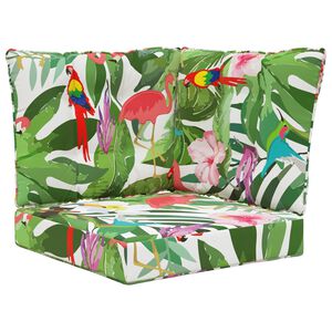 vidaXL Āra dīvāna spilvens 3 pcs krāsains Poliesters