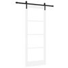 vidaXL Slīdo&scaron;ās durvis ORKDAL Balts 83 x 211 cm