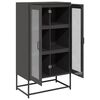 vidaXL Highboard Black 68x39x123 cm Tērauds