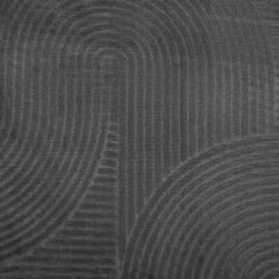 vidaXL paklājs IZA, īsa spalva, skandināvu stils, pelēks, Ø 100 cm