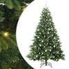 vidaXL Mākslīgā Ziemassvētku eglīte su 300 LED Zaļa 210 cm PE un PVC