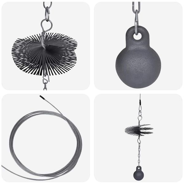 Drā&scaron;u birste 15 cm &Oslash; ar atsvaru un auklu 15 m