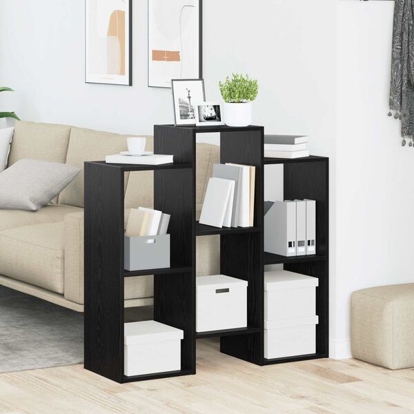 vidaXL Puse Melns ozolkoks 90 x 30 x 90 cm