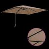 vidaXL Dārza parasols Pelēkbrūna 248,5 x 247,5 x 160 cm