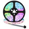 vidaXL LED stripa 12 gab. Melna un caurredzama Vara un plastmasa