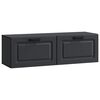 vidaXL Sienā piestiprināms TV skapis Melns 98 x 31 x 30 cm