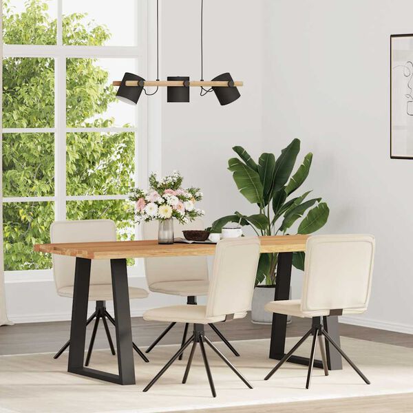 vidaXL virtuves krēsli, 4 gab., lins