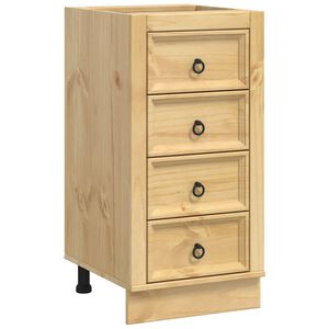 vidaXL Plakans SKI Medus Brūns 40 x 46 x 81 cm Ciets priedes koks