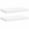 vidaXL sienas plaukti, 2 gab., balti, 40x23,5x3,8 cm, MDF