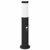 vidaXL stabveida gaismeklis ar sensoru, 50 cm, nerūsējo&scaron;ais tērauds, IP44