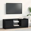 vidaXL TV skapis, melns ozola 102x30x36 cm inženierijas koks