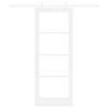 vidaXL Slīdošās durvis Balts 78 x 202 cm