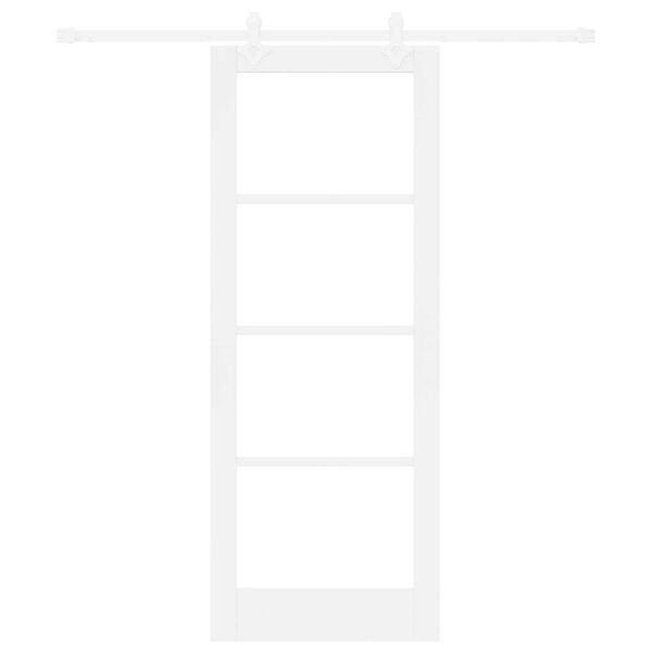 vidaXL Slīdošās durvis Balts 78 x 202 cm