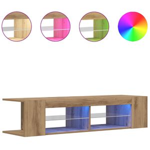 vidaXL TV skapītis ar LED lampiņām, 135x39x30 cm, inženierijas koks