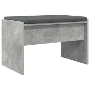 vidaXL Zāles sols ar spilvenu Betona pelēks 63 x 38 x 40 cm