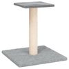 vidaXL nagu asinā&scaron;anas stabs ar platformu, gai&scaron;i pelēks, 38 cm