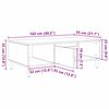 vidaXL Kafijas galdiņ&scaron; Vecs koks 102 x 55 x 35 cm Inženierijas koks