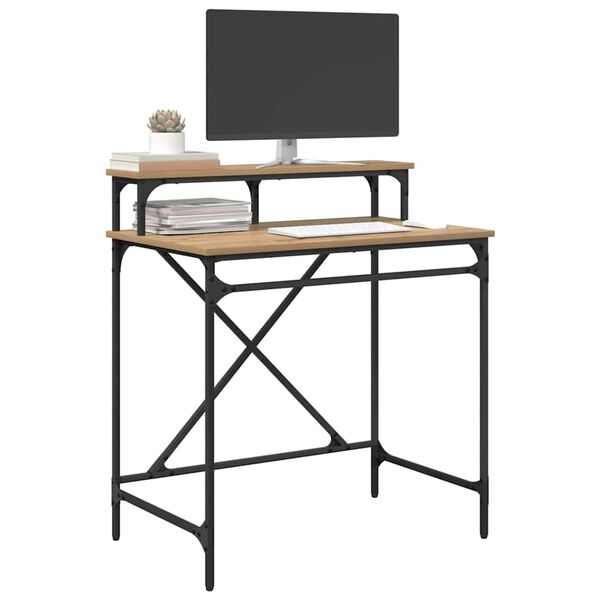 vidaXL Galds Artisānā ozols 80 x 50 x 90 cm Inženierijas koks