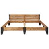 vidaXL gultas rāmis, akācijas masīvkoks ar matētu apdari, 200x200 cm