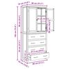 vidaXL Uzglabā&scaron;anas mēbeļu komplekts ar durvīm Brūna Inženierijas koks