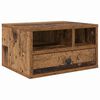 vidaXL Printera statīvs Vecs koks 40 x 32 x 24 cm Inženierijas koks