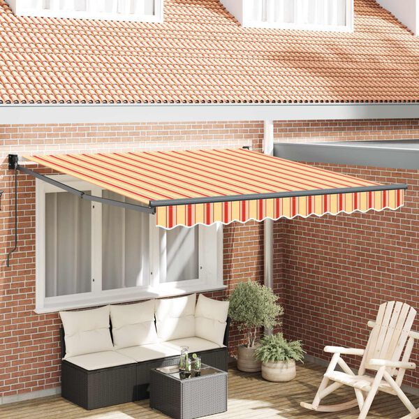 vidaXL Markīze Dzeltena un oranža 350 x 250 x 165 cm Poliesters