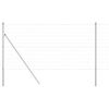 vidaXL Žogs ar stabu Sudraba 1,2 x 25 m Tērauds un PVC
