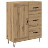 vidaXL Puse Amatnieka Ozols 69,5 x 34 x 90 cm Inženierijas koks
