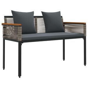 vidaXL Āra sols 2 -Seater 117 x 54 x 74.5 cm poliratāns