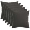 vidaXL Spilvenu pārvalks 6 pcs HEERLEN Tum&scaron;i pelēka 40 x 40 cm