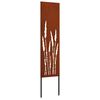 vidaXL Dārza privātuma ekrāns Rūsa 32 x 140 cm Novecināts tērauds