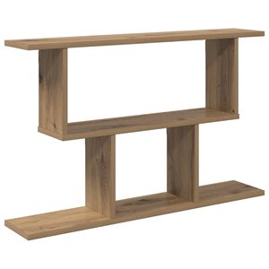 vidaXL Sienas plaukts Artisan Ozols 80 x 15 x 50,5 cm