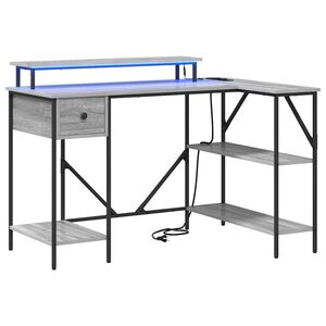 vidaXL Galds Pelēks Sonoma 120 x 79 x 86,5 cm Inženierijas koks