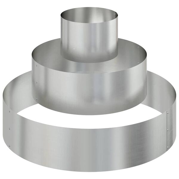 vidaXL Dārza stādītājs Sudraba 90 x 90 x 20 cm Cinkots tērauds