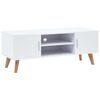 vidaXL TV plauktiņ&scaron;, balts, 120x40x46 cm, MDF