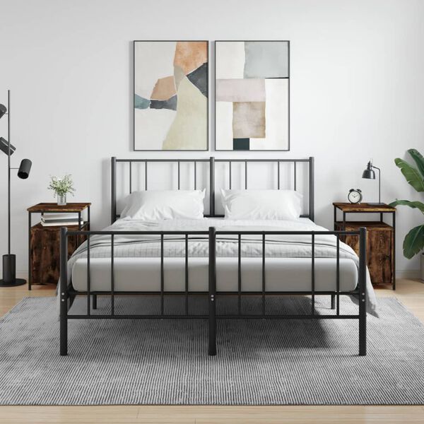 vidaXL naktsskapī&scaron;i, 2 gb., koka krāsa, 40x42x60 cm, inženierijas koks