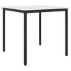 vidaXL Ēdamgalds Balts 80 x 80 x 75 cm Ciets priedes koks