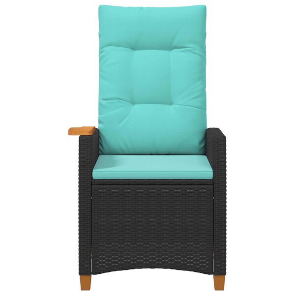 vidaXL Atzveltnes krēsls ar tējas plati 62 x 64 x 112 cm poliratāns